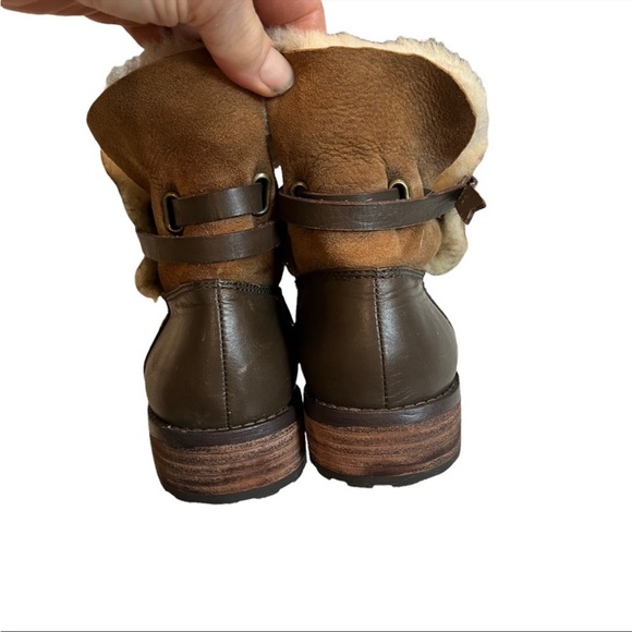 Matt Bernson Two Tone Leather Ankle Boots - Picture 8 of 10